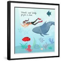 Whale And Wanda-Ashley Santoro-Framed Giclee Print