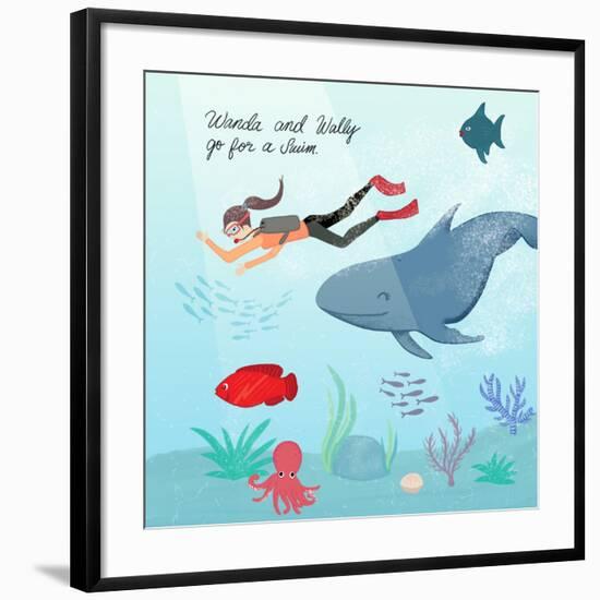 Whale And Wanda-Ashley Santoro-Framed Giclee Print