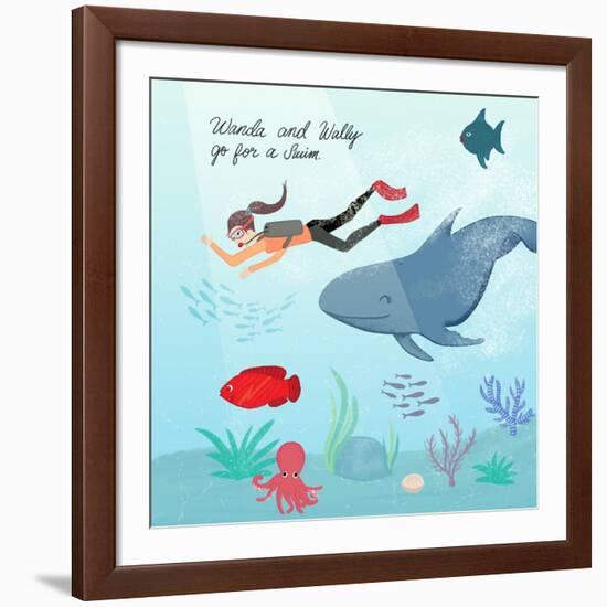 Whale And Wanda-Ashley Santoro-Framed Giclee Print