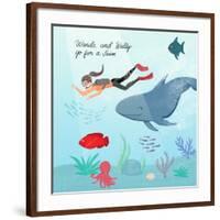 Whale And Wanda-Ashley Santoro-Framed Giclee Print