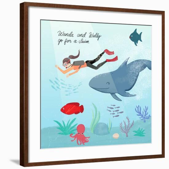 Whale And Wanda-Ashley Santoro-Framed Giclee Print