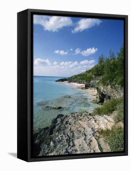 Whale Beach, Bermuda, Central America, Mid Atlantic-Harding Robert-Framed Stretched Canvas