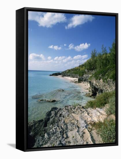 Whale Beach, Bermuda, Central America, Mid Atlantic-Harding Robert-Framed Stretched Canvas