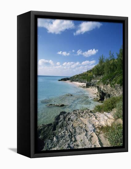 Whale Beach, Bermuda, Central America, Mid Atlantic-Harding Robert-Framed Stretched Canvas