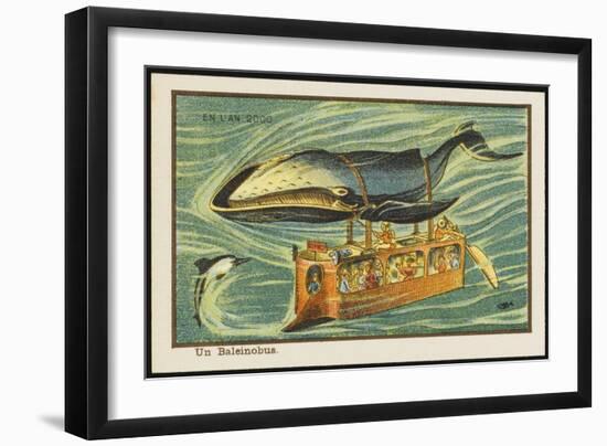 Whale-Bus-Jean Marc Cote-Framed Art Print