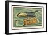 Whale-Bus-Jean Marc Cote-Framed Art Print