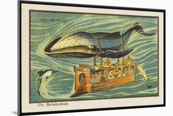 Whale-Bus-Jean Marc Cote-Mounted Art Print