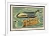 Whale-Bus-Jean Marc Cote-Framed Art Print