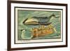 Whale-Bus-Jean Marc Cote-Framed Premium Giclee Print