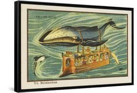 Whale-Bus-Jean Marc Cote-Framed Stretched Canvas