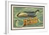 Whale-Bus-Jean Marc Cote-Framed Art Print