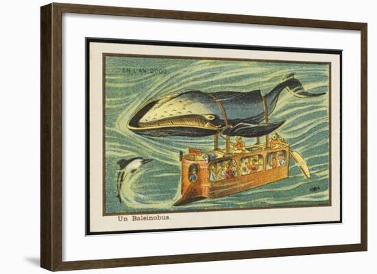 Whale-Bus-Jean Marc Cote-Framed Art Print