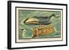 Whale-Bus-Jean Marc Cote-Framed Art Print