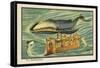 Whale-Bus-Jean Marc Cote-Framed Stretched Canvas