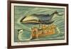 Whale-Bus-Jean Marc Cote-Framed Art Print