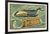 Whale-Bus-Jean Marc Cote-Framed Art Print