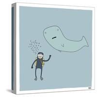 Whale Dive-Reza Farazmand-Stretched Canvas