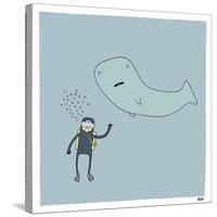 Whale Dive-Reza Farazmand-Stretched Canvas