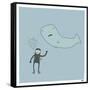 Whale Dive-Reza Farazmand-Framed Stretched Canvas