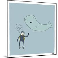 Whale Dive-Reza Farazmand-Mounted Art Print