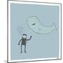 Whale Dive-Reza Farazmand-Mounted Premium Giclee Print