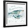 Whale Family I-Janet Tava-Framed Art Print