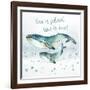 Whale Family II-Janet Tava-Framed Art Print