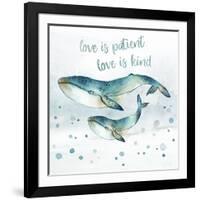 Whale Family II-Janet Tava-Framed Art Print