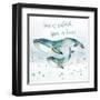 Whale Family II-Janet Tava-Framed Art Print