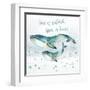 Whale Family II-Janet Tava-Framed Art Print