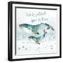 Whale Family II-Janet Tava-Framed Art Print