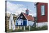 Whale Jawbone Archway to Church in Sisimiut, Greenland, Polar Regions-Michael Nolan-Stretched Canvas