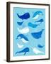 Whale of a Tale Vertical-Heather Rosas-Framed Art Print