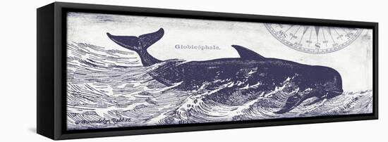 Whale on Cream I-Gwendolyn Babbitt-Framed Stretched Canvas