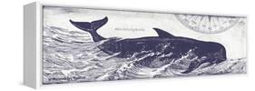 Whale on Cream I-Gwendolyn Babbitt-Framed Stretched Canvas