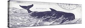 Whale on Cream I-Gwendolyn Babbitt-Stretched Canvas