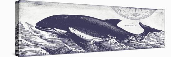 Whale on Cream II-Gwendolyn Babbitt-Stretched Canvas