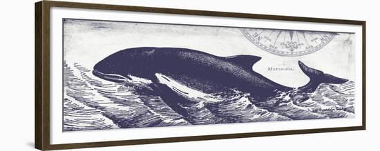 Whale on Cream II-Gwendolyn Babbitt-Framed Premium Giclee Print