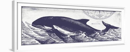 Whale on Cream II-Gwendolyn Babbitt-Framed Premium Giclee Print