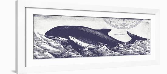 Whale on Cream II-Gwendolyn Babbitt-Framed Art Print