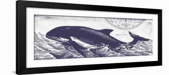 Whale on Cream II-Gwendolyn Babbitt-Framed Art Print