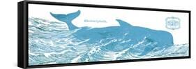 Whale on White I-Gwendolyn Babbitt-Framed Stretched Canvas