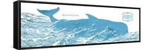 Whale on White I-Gwendolyn Babbitt-Framed Stretched Canvas