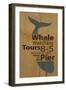 Whale Sign on Wood #1-J Hovenstine Studios-Framed Giclee Print