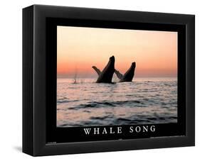 Whale Song Art Photo-null-Framed Mini Poster