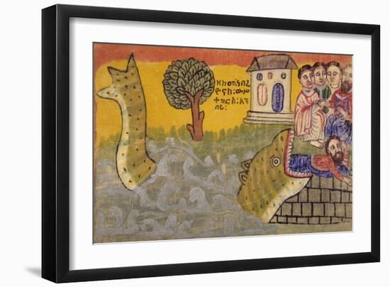 Whale Swallowing Jonah, Ethiopia-null-Framed Giclee Print