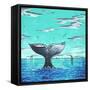 Whale Tail - Better-Megan Aroon Duncanson-Framed Stretched Canvas