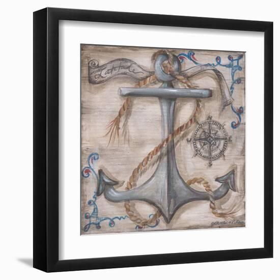 Whale Watch Anchor-Kate McRostie-Framed Art Print
