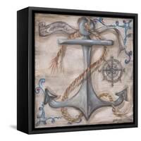Whale Watch Anchor-Kate McRostie-Framed Stretched Canvas