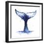 Whale Wave II-Grace Popp-Framed Art Print